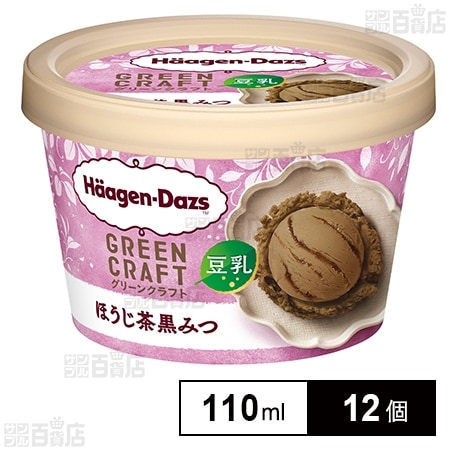 [冷凍]ハーゲンダッツジャパン GREENCRAFT ほうじ茶黒みつ 110ml×12個