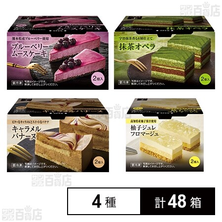 Delcy 冷凍ケーキ4種セット( ブルーベリームースケーキ / 抹茶オペラ