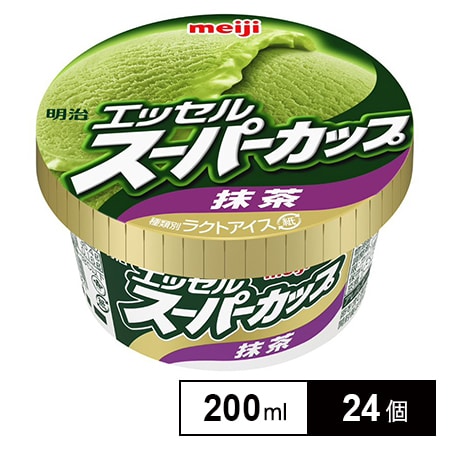 [冷凍]明治 エッセルスーパーカップ 抹茶 200ml×24個