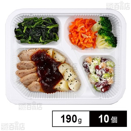 [冷凍]ニチレイフーズ きくばりごぜん デミグラスのポークソテー 190g×10個