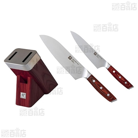 ツヴィリング　包丁、シャープナーセット　レッド　非売品 レッド/3点セット】ツヴィリングJ.A.ヘンケルス/ツヴィリング