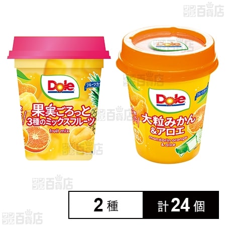 フルーツカップ 果実ごろっと3種のミックスフルーツ 300g / 大粒みかん＆アロエ 300g