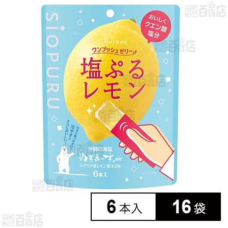 井村屋 ワンプッシュゼリー 塩ぷるレモン 90g(6本入)×16袋