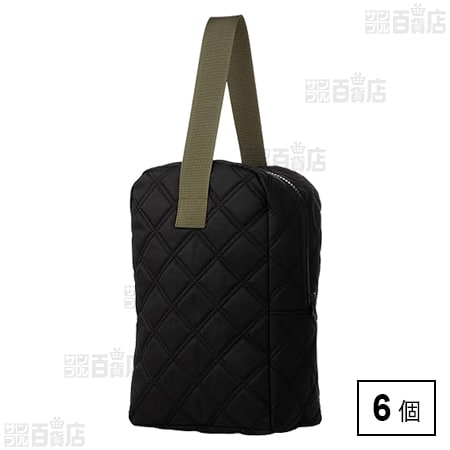 シューズバッグ ナイロンオックスキルト BK ブラック 1枚入