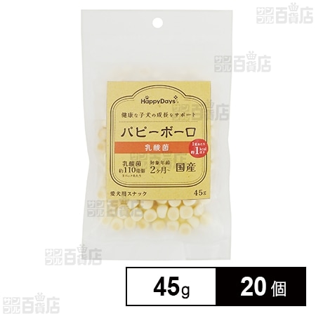 HappyDays パピーボーロ 乳酸菌 45g