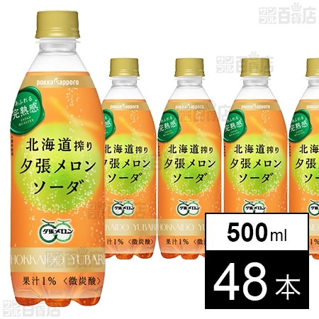 北海道搾り夕張メロンソーダ 500ml