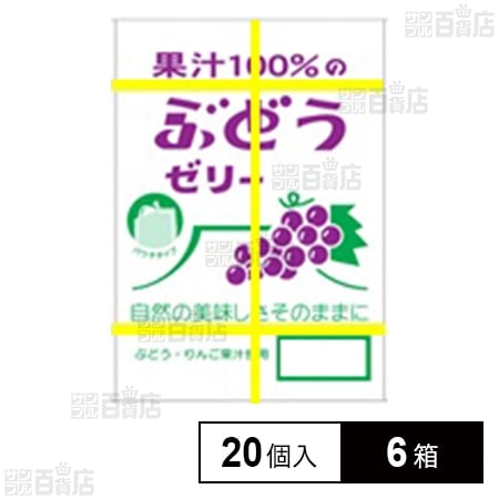 果汁100％ゼリーBOXパウチぶどう味 18g×20個入