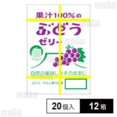 果汁100％ゼリーBOXパウチぶどう味 18g×20個入
