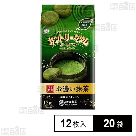 カントリーマアム お濃い抹茶 12枚入