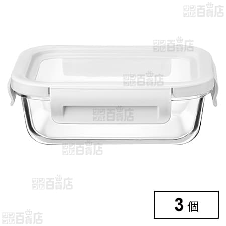 NNS-303S-WH nikii 耐熱ガラス保存容器(シリコン蓋) S 370ml