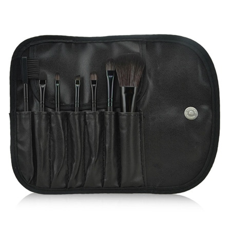 【7本入り／ブラック】メイクブラシセット