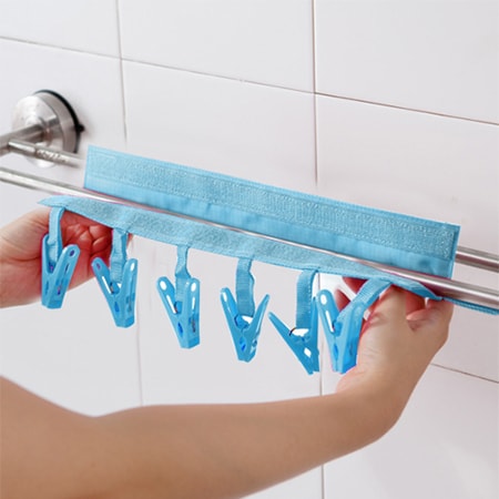 かけて使える洗濯バサミ【ブルー】