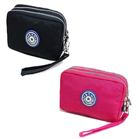 【ブラック×ピンク】色々使える多用途ポーチ