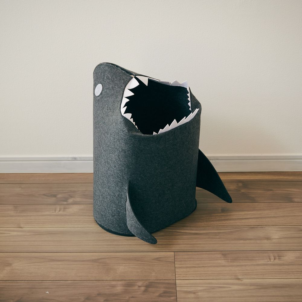 【ダークグレー】折りたたみフェルトストレージ「shark（シャーク）」