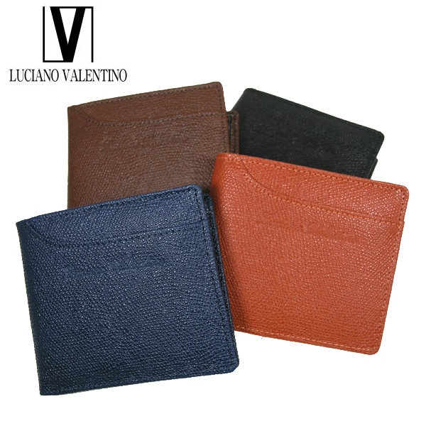 【BK】ルチアーノバレンチノ 牛革 折財布 LUV-9004