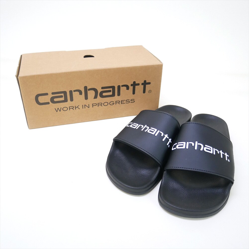 US8H(約26.5cm)/ブラック】 [CARHARTT]シャワーサンダル SLIPPERSを
