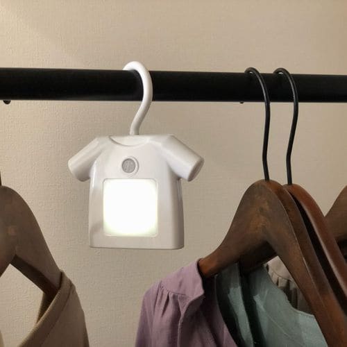 【ホワイト】人感付きクローゼットライト　T-shirt（ティーシャツ）2個セット