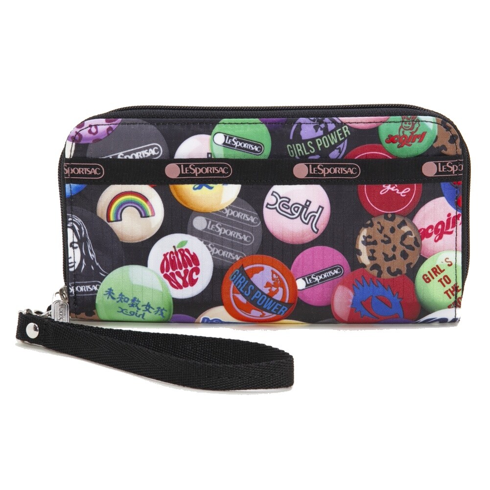 ✨新品タグ付 LeSportsac × X-girl 長財布 【入手困難】 LeSportsac×X-girl]長財布 TECH WALLET WRISTLET ブラック系を税込