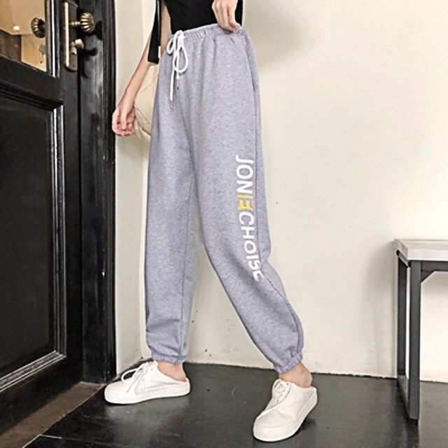 グレー/XL】レディースメンズ ボトムスパンツジャージスウェットダンス
