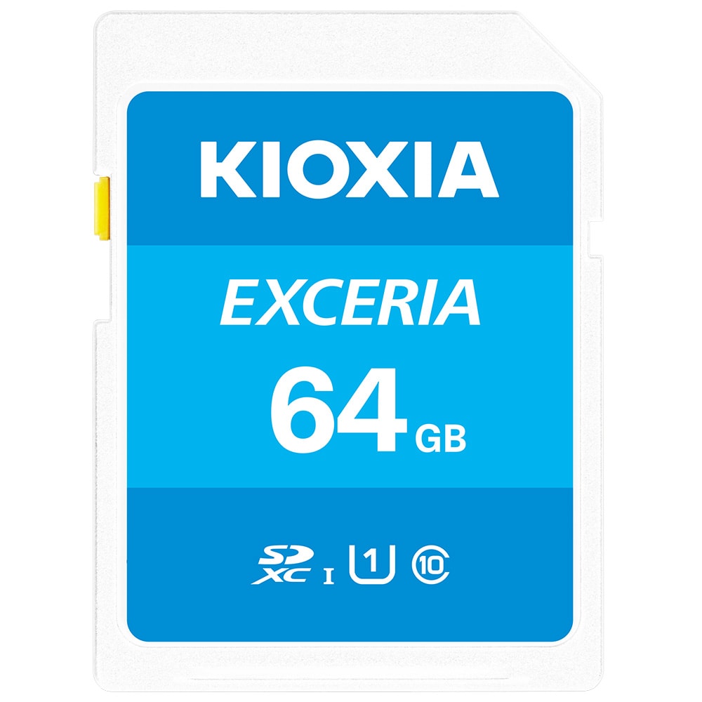 【64GB】Kioxia SDXCカード UHS-I U1 100MB/S Class10