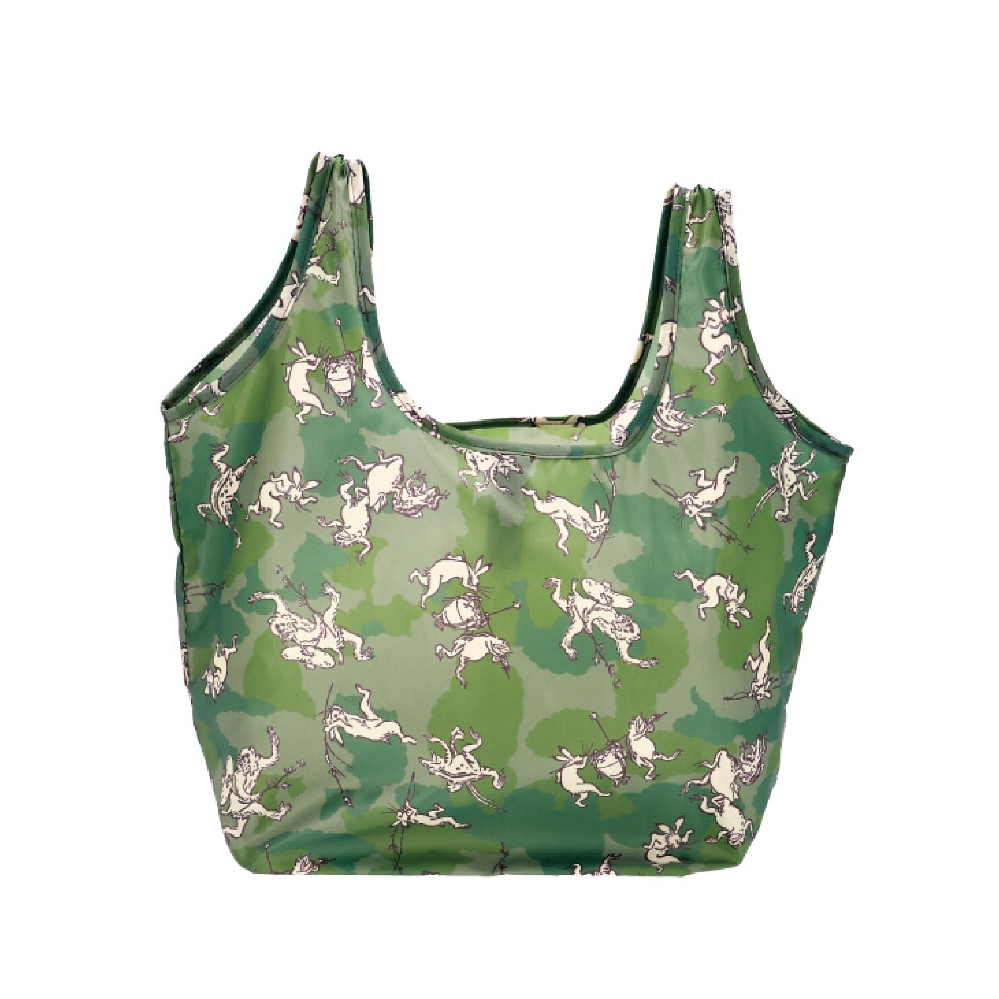 エコバッグ 鳥獣戯画 コンビニ弁当がちょうど入る大きさ