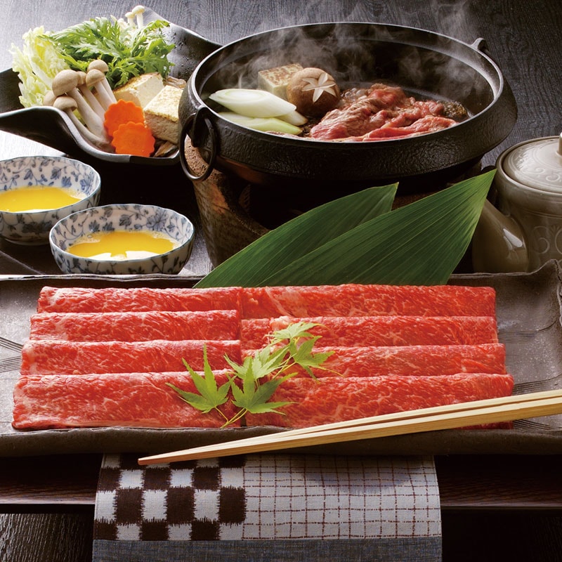 【計450g】米沢牛すきやき肉（もも肉・かた肉）