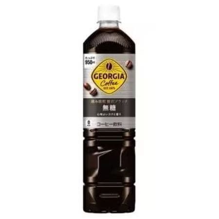 【12本】ジョージア 深み焙煎贅沢ブラック(無糖)　950ml PET