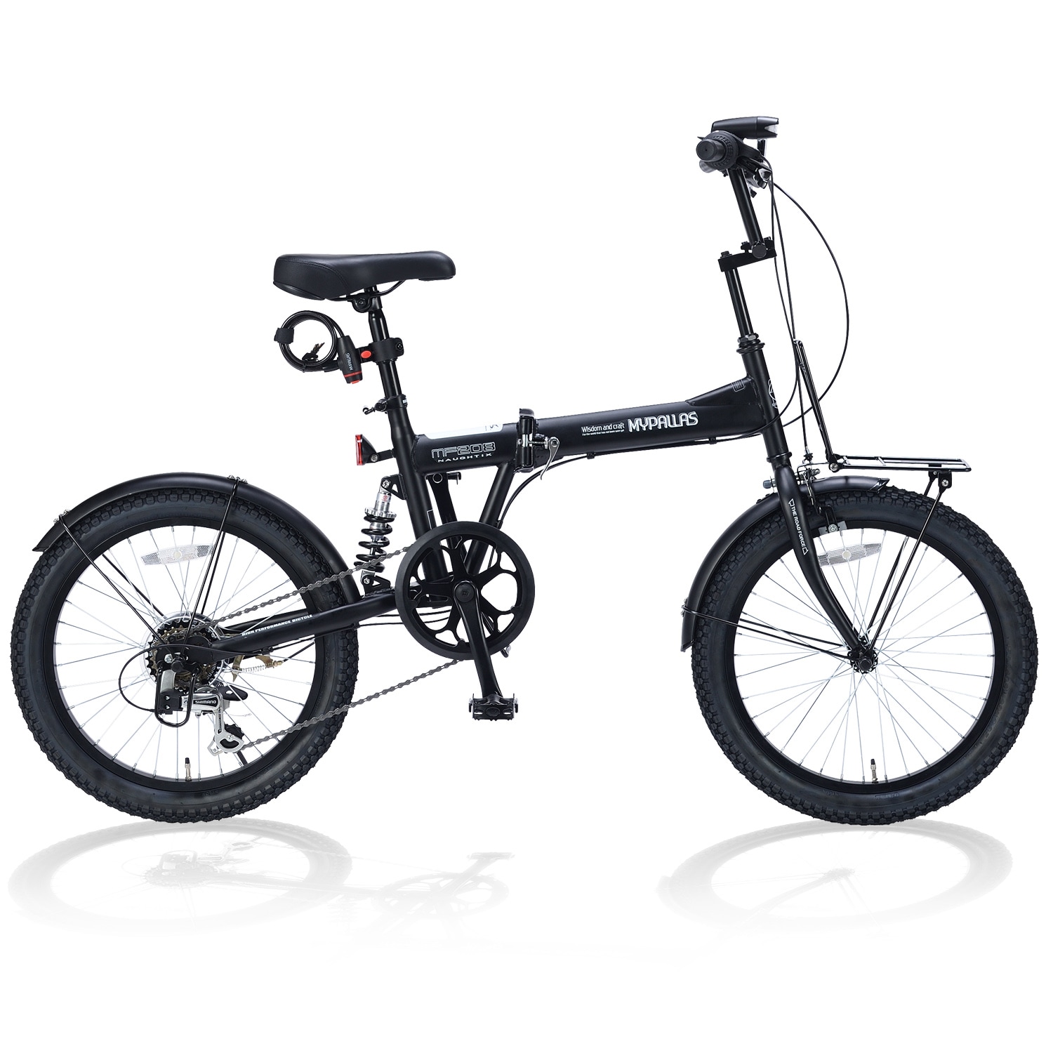 【マットブラック】 折畳セミファット20・6SP・リアサス