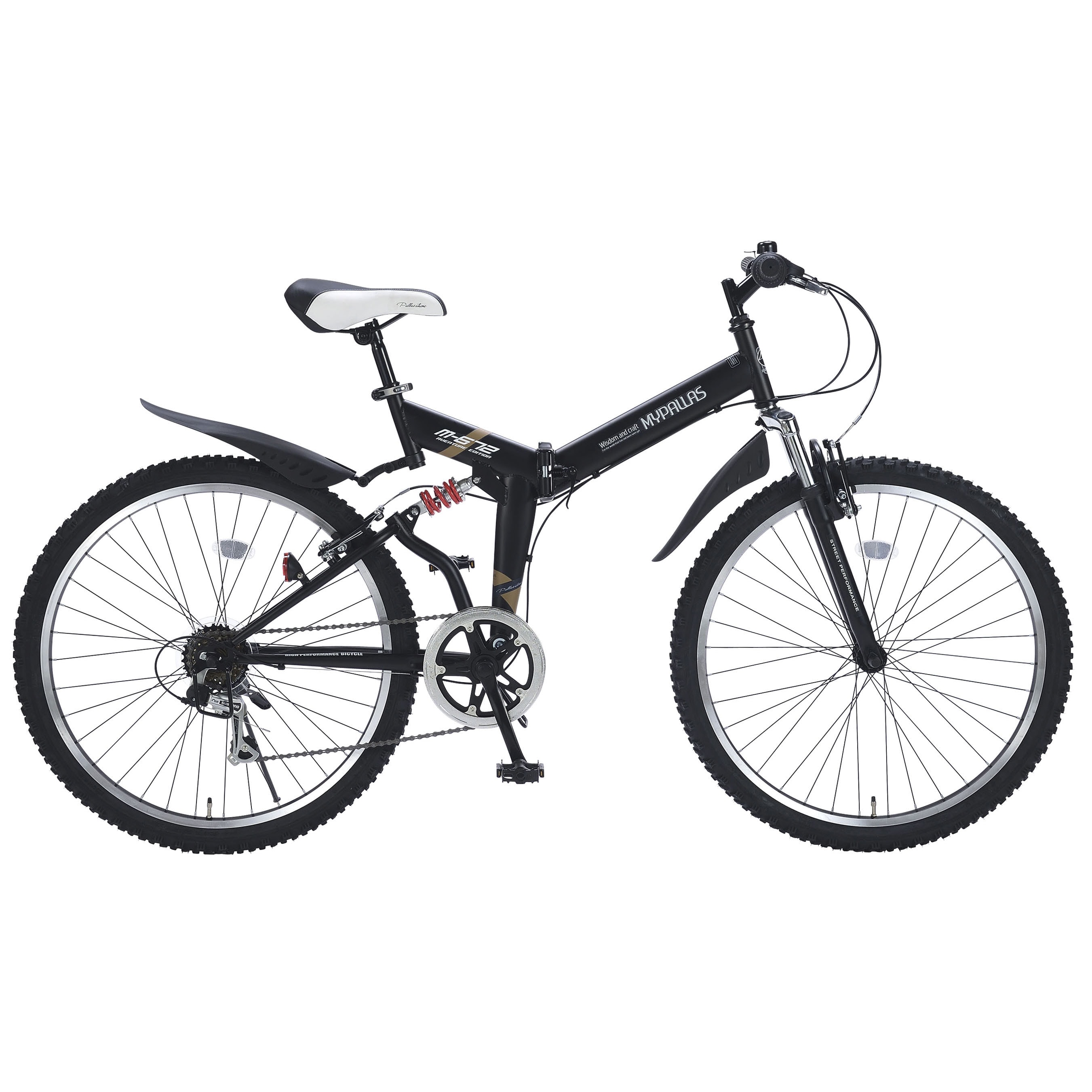 【マットブラック】 折畳ATB26・6SP・Wサス