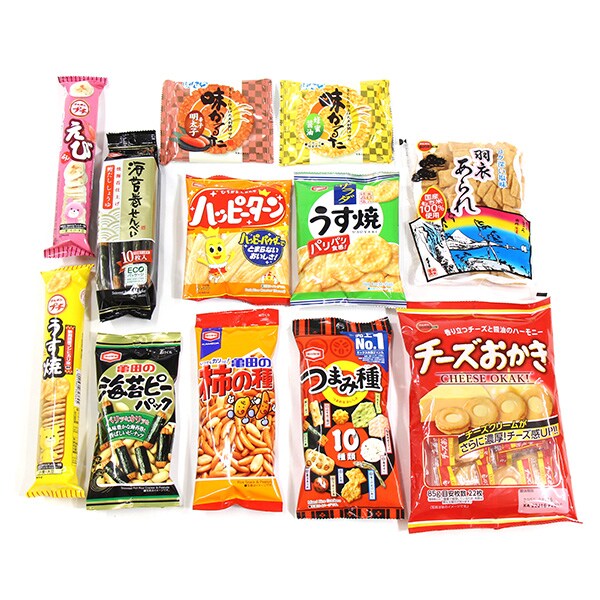 亀田製菓・ブルボン・ぼんち12種 おすすめ日本のおかしセットを税込・送料込でお試し ｜ サンプル百貨店 | おかしのマーチ