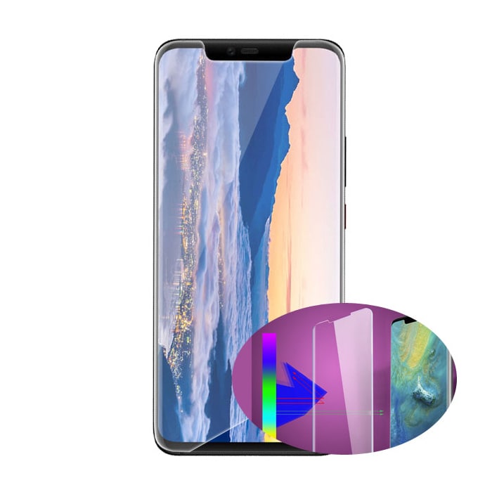 HUAWEI Mate 20 Pro液晶保護フィルム 防爆 ソフトフィルム ブルーライトカット