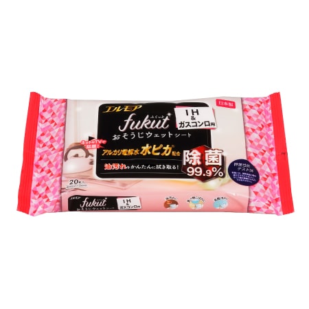 【20枚×24パック】エルモア　fukutおそうじシート IH＆ガスコンロ用