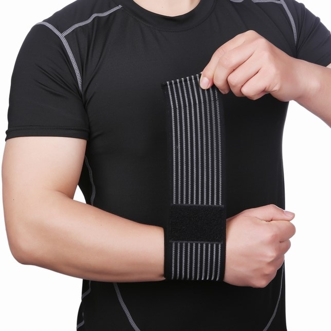 【ブラック】手首サポーター 2個セット 腱鞘炎 捻挫 左手用 右手用 サポーター 手首 育児