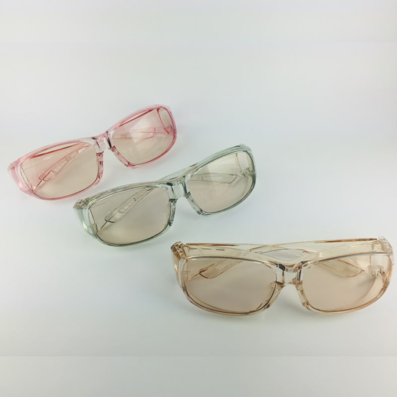 【ブラウン】花粉・飛沫対策　防護防曇グラス