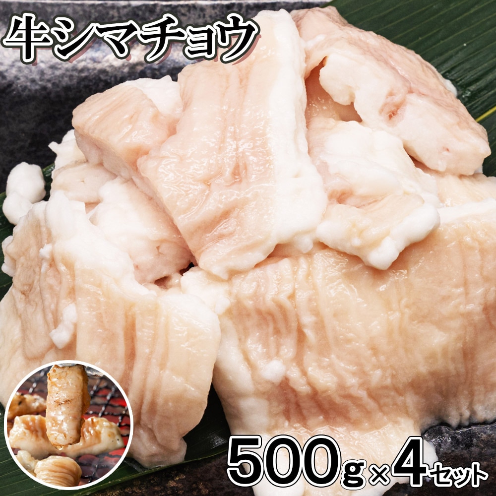 【2kg(500g×4袋)】シマチョウ　約3×4cmカット