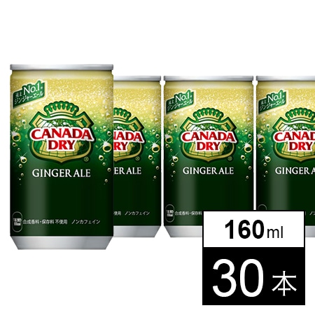 【30本】カナダドライジンジャーエール 160ml缶を税込・送料込で