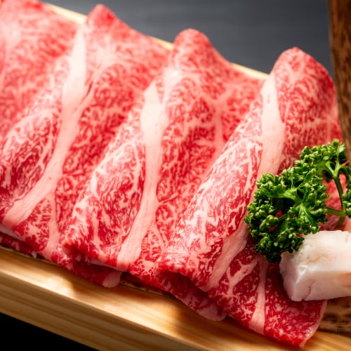 【計500g(250g×2P)】Meat Plus「鹿児島黒牛」A4ランク以上肩ローススライス