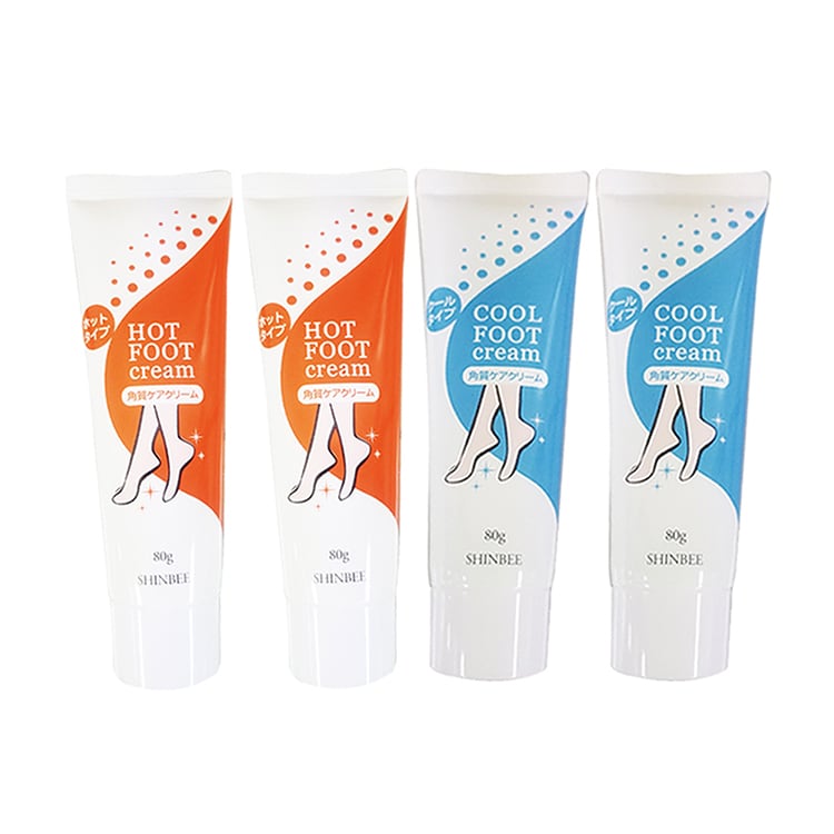 【各2本セット】シンビ かかとケア クリーム クール＆ホットセット