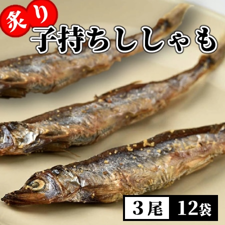 【3尾×12袋】炙り子持ちししゃも お酒の肴にイチオシ！