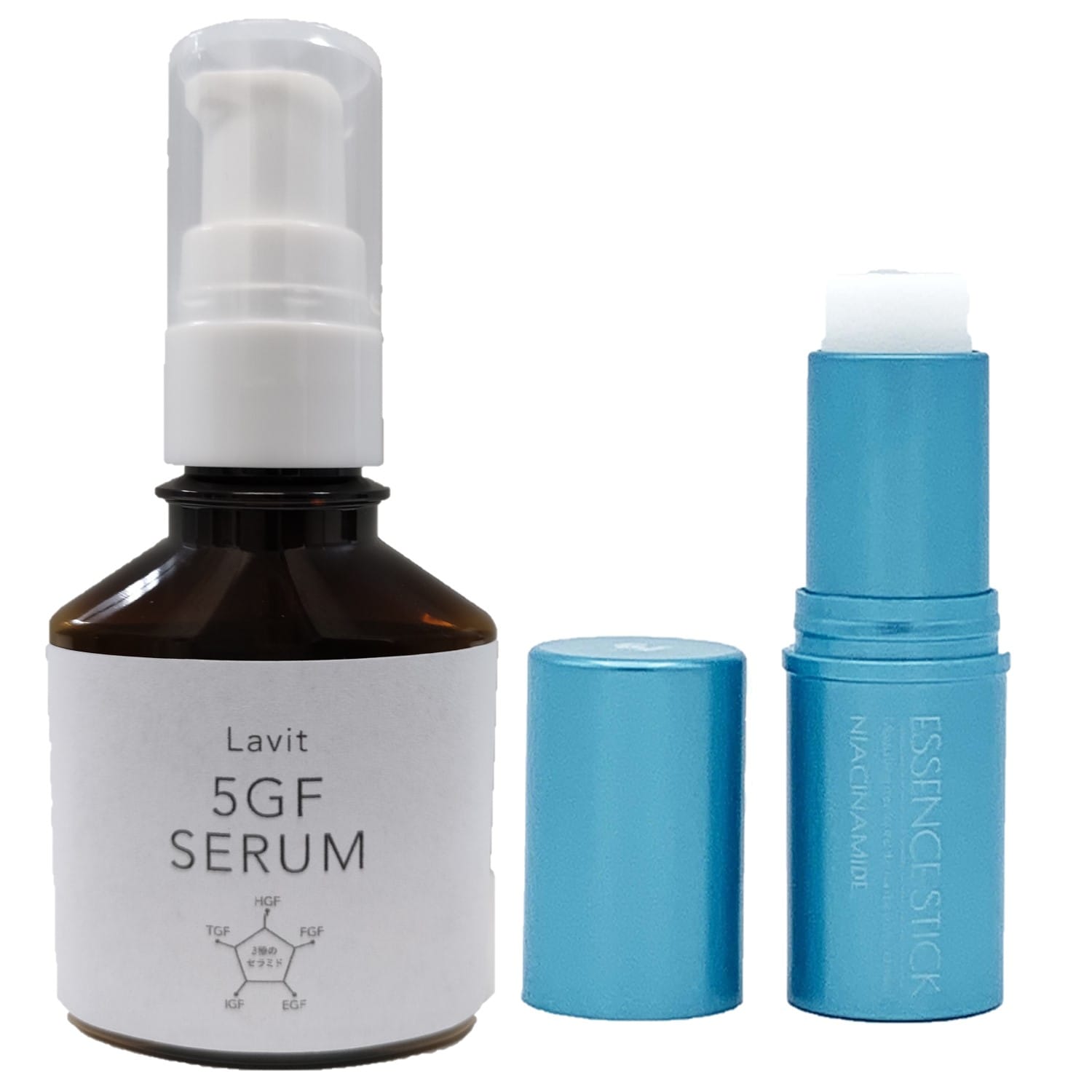 【各1個】ナイアシンアミド配合スティック美容液＋5GFセラム