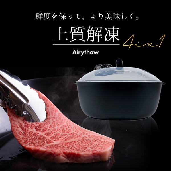 鮮度を保てるスピード解凍器「Airythaw (エアリーソー)」