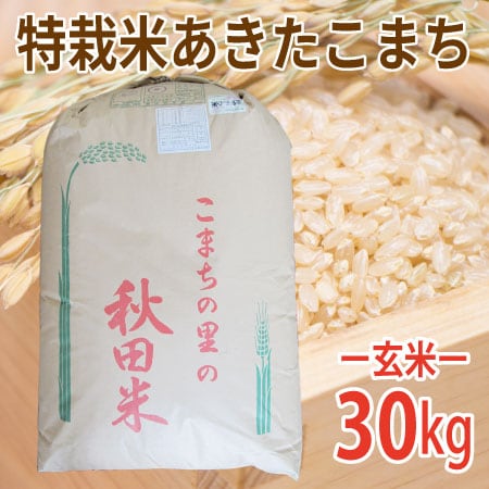 30kg (30kg×1袋)】令和5年産 新米 玄米 こだわり特別栽培米秋田県仙北