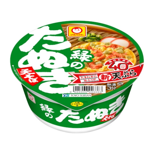 マルちゃん 緑のたぬき天そば 東 カップ 101g x12