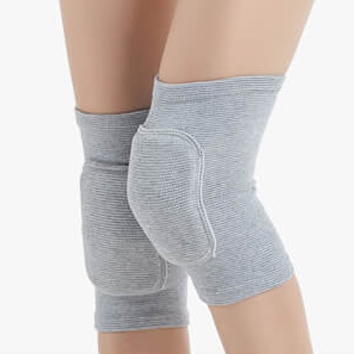 【グレー・S】膝パッド 膝サポーター ひざパッド 1組 ひざサポーター 膝当て