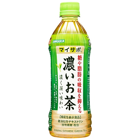 (機能性表示食品)サンガリア マイサポ濃いお茶 500ml×24本