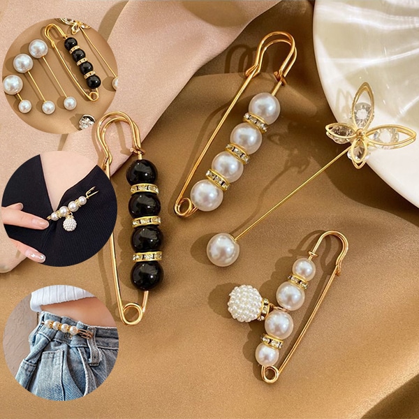 いろいろ使えるおしゃれブローチ10点セット