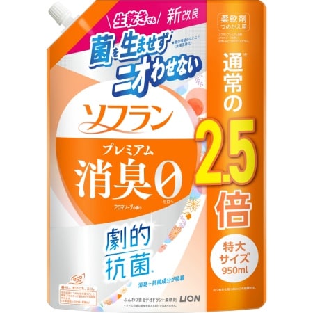 ソフランプレミアム消臭アロマソープの香り替特大　950ML×6点セット