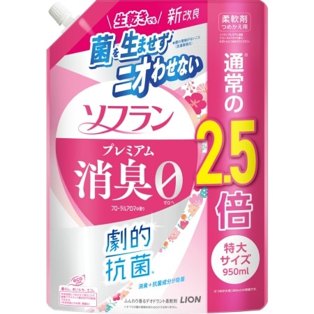 ソフランプレミアム消臭フローラルアロマの香り替特大　950ML×6点セット