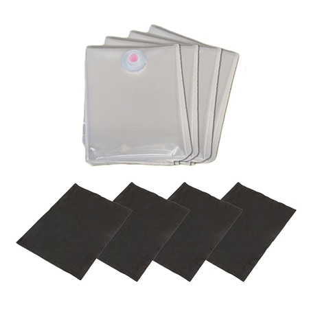 Mサイズ布団圧縮袋 92×120cm＋竹炭シートセット