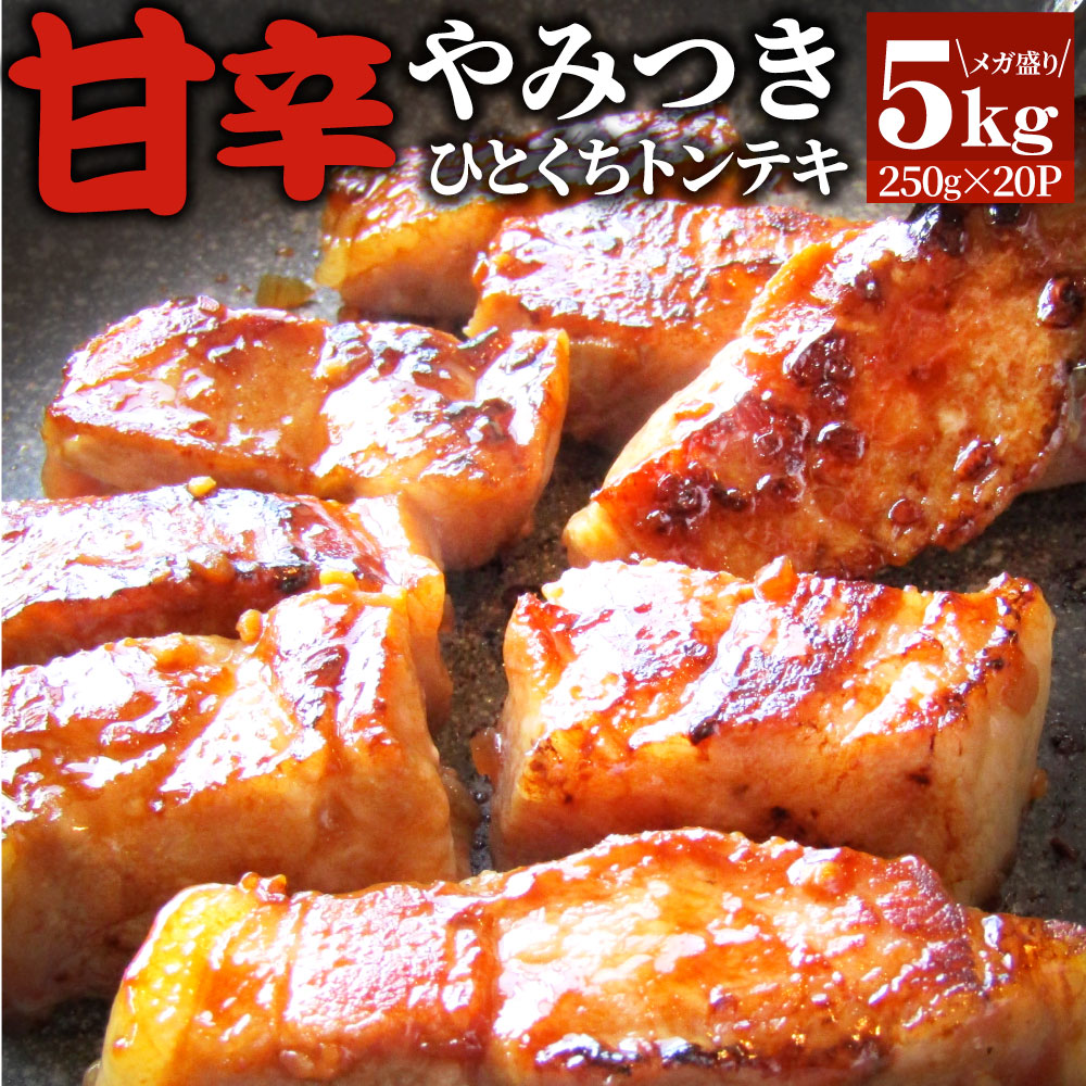 【計5kg】ひとくち甘辛やみつきトンテキ【250g×20P】